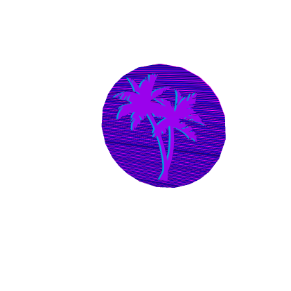 Neon Palm Tree Sign