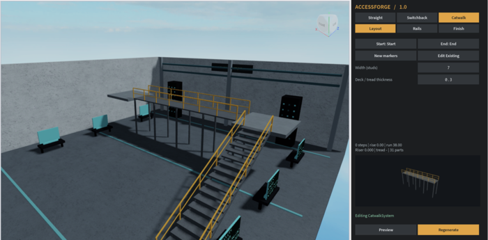 AccessForge - Industrial Stairs & Catwalks preview 1
