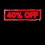 40% off 