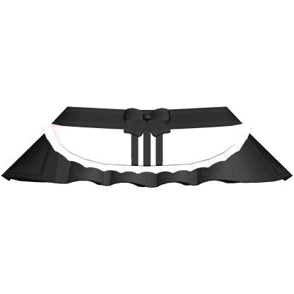 cute kitty ruffle bow skirt in black
