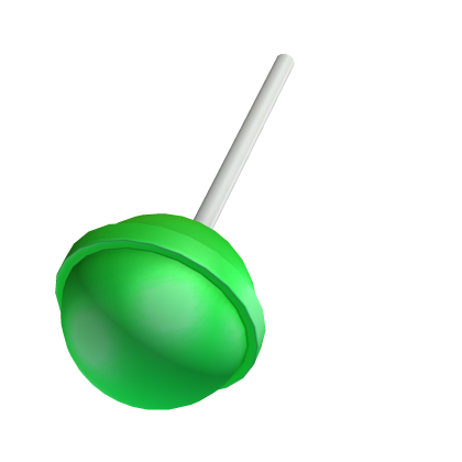 Handheld Green Bubblegum Candy