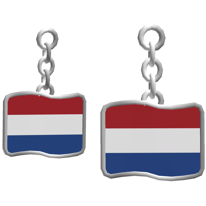 Netherlands Flag Earrings