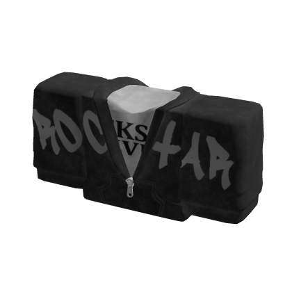 1.0 Blocky Black Rockstar Hoodie