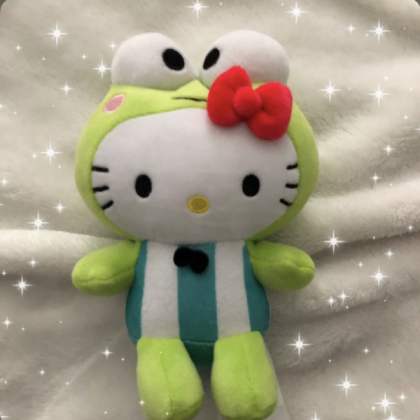 Hello Kitty in Keroppi costume!! Roblox decal