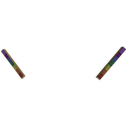 Pride Hair Clips in Gold Roblox item