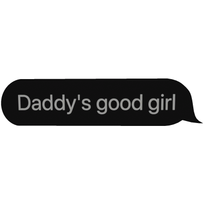 Daddy's text Roblox item