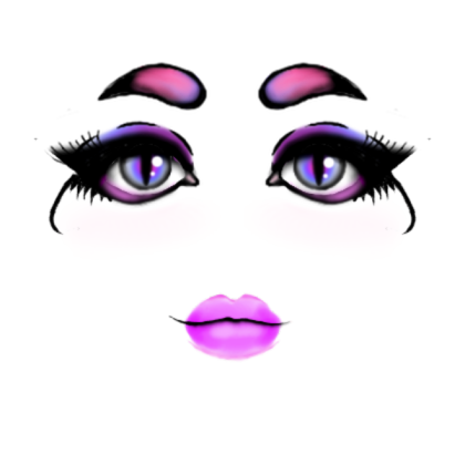 Galaxy Cat Eye Makeup Roblox decal