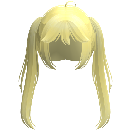 yellow kawaii popstar anime pigtails