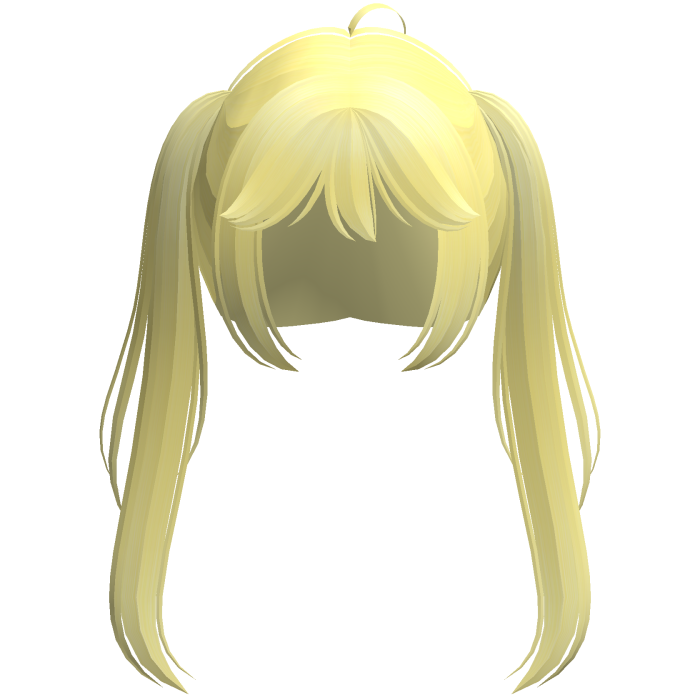 yellow kawaii popstar anime pigtails
