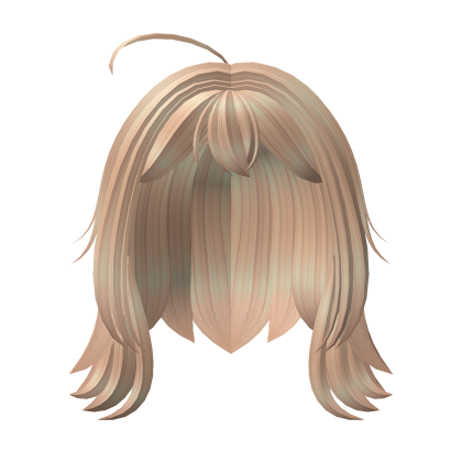 Cute short messy blonde hair Roblox item