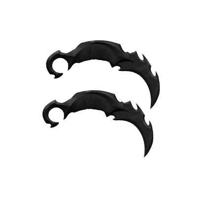 Holdable Dual Karambit - Darkheart Black Void