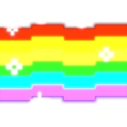 [ GLOWING ] rainbow nyan cat trail emissive