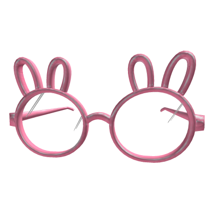 Cute Pink Bunny Round Glasses 🐰💗 Roblox item