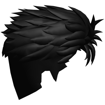 Black Messy Anime Lawyer Hair Roblox item