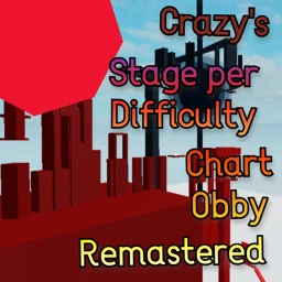 Crazy's Stage per Difficulty Chart Obby Remastered icon