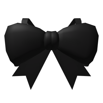 cutesy giant black bow backpack (1.0) Roblox item