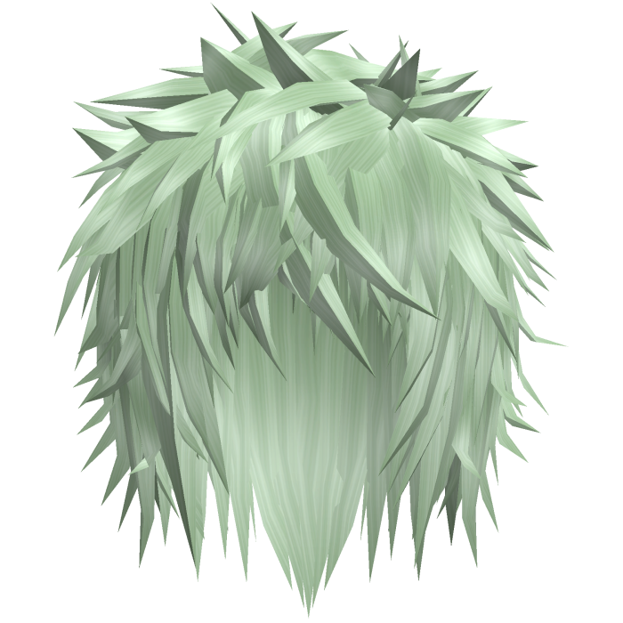 mint green gothic messy emo boy hair