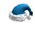Blue-Bow Santa Hat
