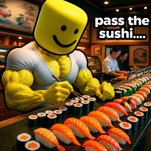 🍣 MAKE SUSHI AND PROVE DAD WRONG official Roblox game thumbnail