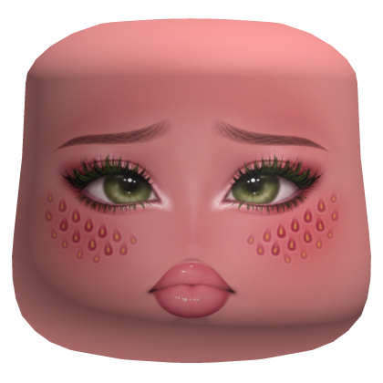 Strawberry Sad Pout Baddie Makeup