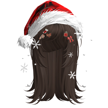 Cute Christmas Straight Hair (Brown)