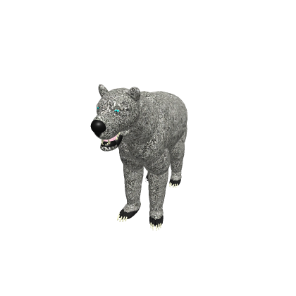 Giant White Black-Footed Bear