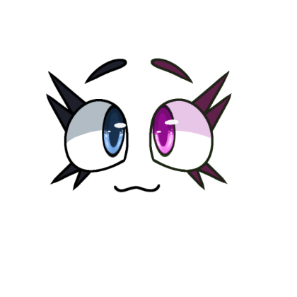 Blue Magenta Cartoon eyes Roblox decal