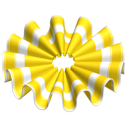 White and Yellow Clown Jester Ruffles Roblox item