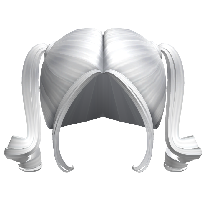 -',ৎ Curly Glam Pigtails in White