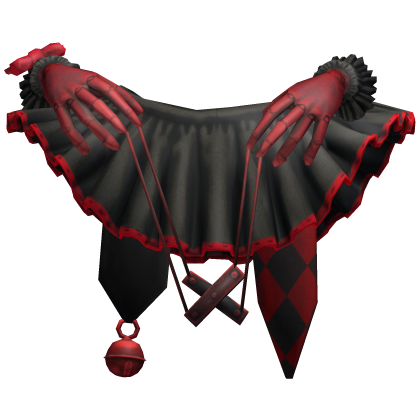 Black Red Royal Jester Collar Roblox item
