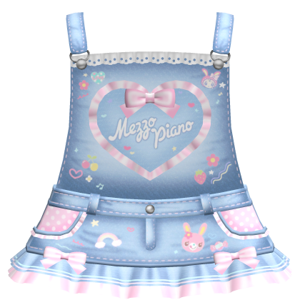 ♡꒱ adorable light blue mezzo piano overalls Roblox item