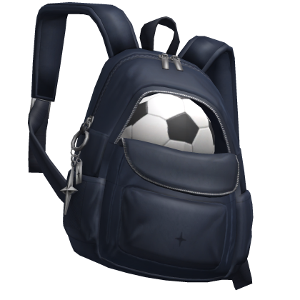 Navy Blue Soccer Backpack Bag Single Strap [1.0]