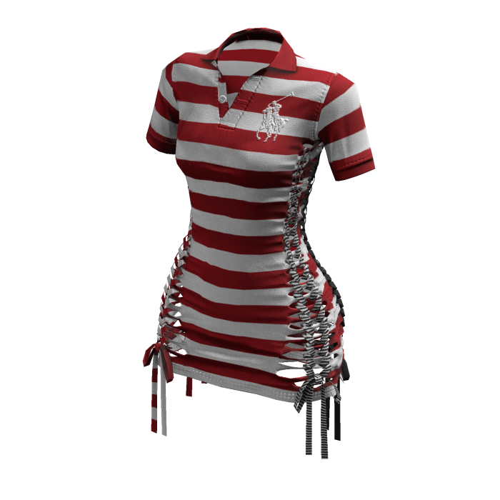 Braided Cutout Polo Dress (On Duty)