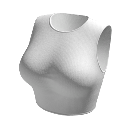 Crop Top White Basic Tight Baby Baddie Tee Shirt
