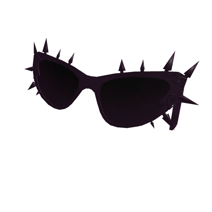 Dark Purple Sunglasses Gothic Spike Emo Y2K