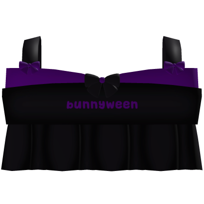 ♡ : adorable purple and black bunnyween top