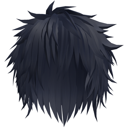 Midnight Blue Messy Emo Scene Wolfcut Hair Roblox item