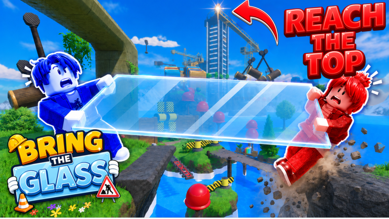 Carry the Glass Together! [2 Player Obby] game artwork