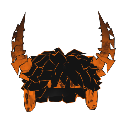 [✨FREE✨] Pumpkin Orange  Hair + Horns  Roblox item