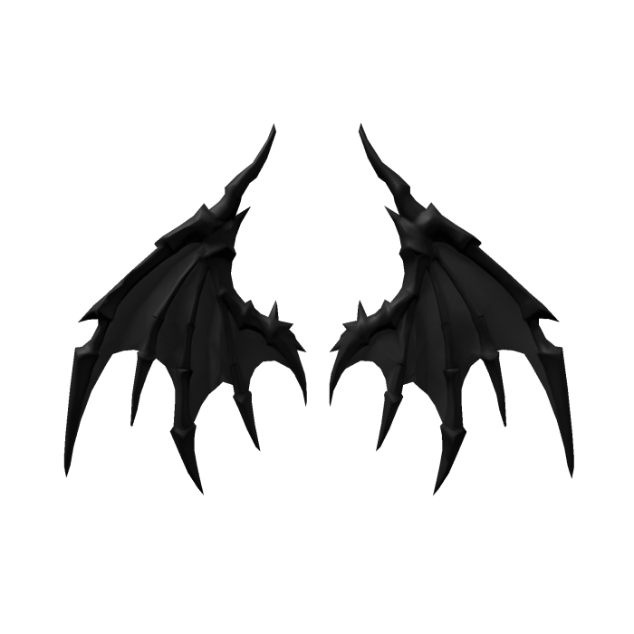 Void Black Demon Wyvern Wings