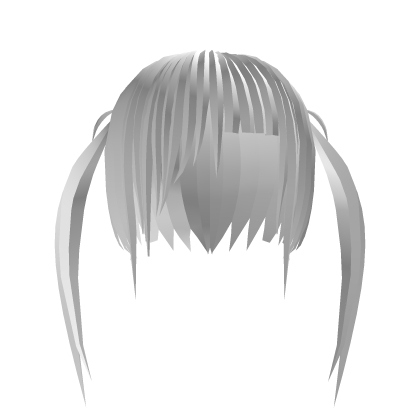 ҂ cute white hair anime ponytails vkei Roblox item