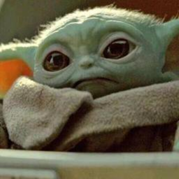 Stare at Baby Yoda