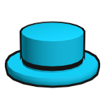 Cyan Top Hat