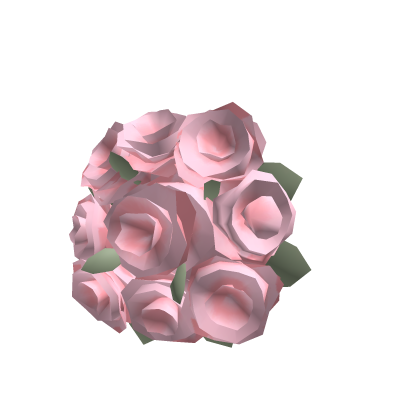 (Left) Holdable Pink Flower Bouquet