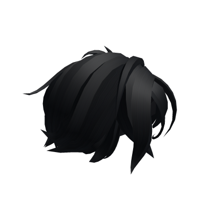 Black Messy Side Part