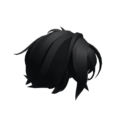 Roblox hair preview for Black Messy Side Part