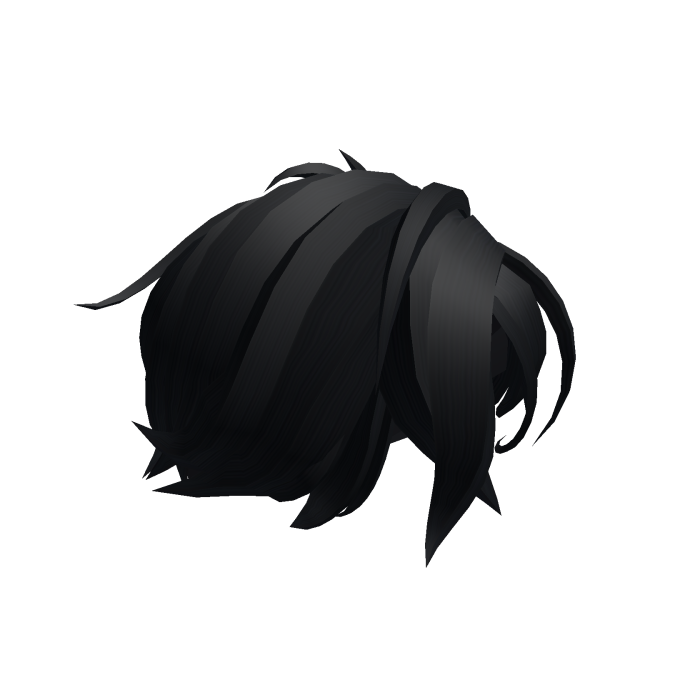 Black Messy Side Part