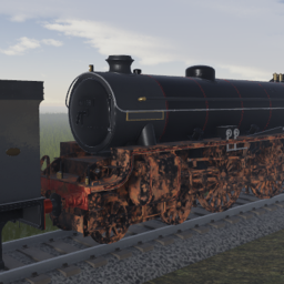 Deliver a damaged steam locomotive