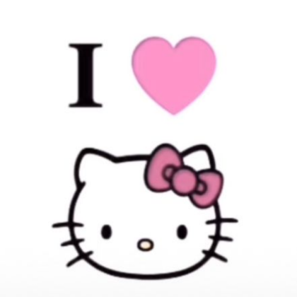 i love hello kitty Roblox decal