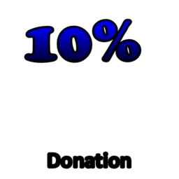 10% OF ANY ITEM given to me (donation thanks)